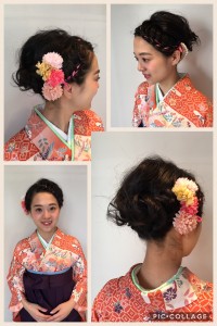 卒業式 着付けとセット