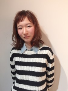 レイヤーを入れて春っぽく。