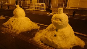 雪でしたねー